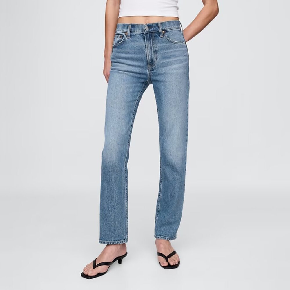 Gap - High Rise ’90s Straight Jeans - 31 Regular - Medium Indigo - NWOT